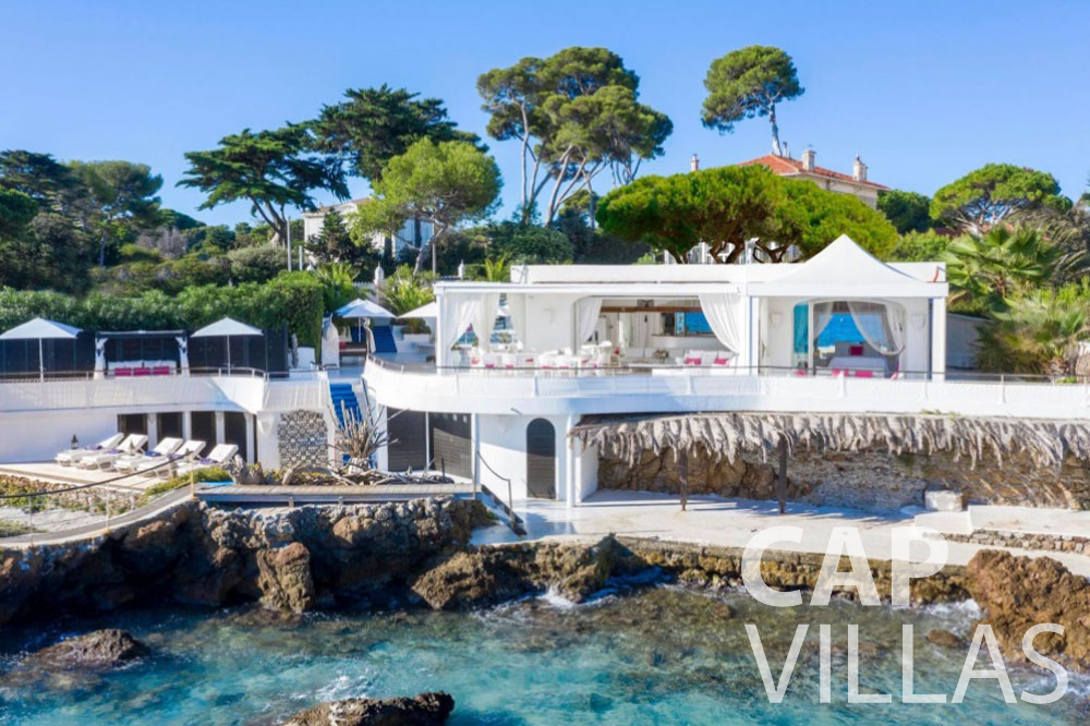 rent Villa Garoupe cap antibes garoupe property bird view
