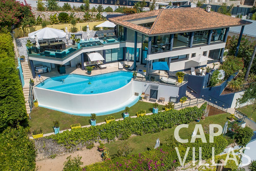 rent Villa Grazioli eze sur mer grazioli bird view