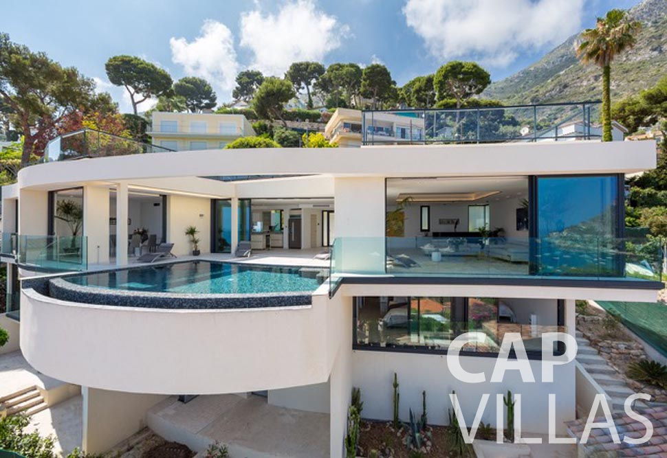 rent Villa Paros eze sur mer paros property front